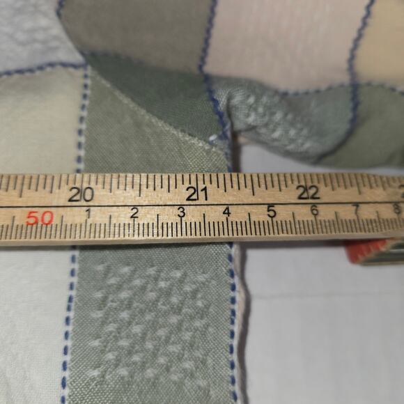 Krazy Kat Womens Large Button Up Top Checked Plaid Green Pocket Outdoors Casual - Picture 8 of 10